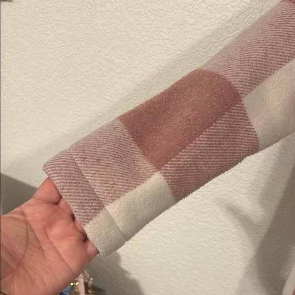 Kids Pink Plaid Coat - Picture 5 of 7